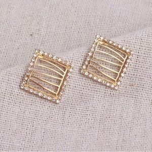 Diamond Square Earrings